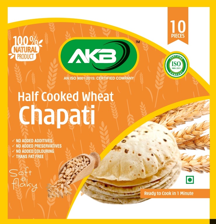 HALF COOKED WHEAT CHAPATI